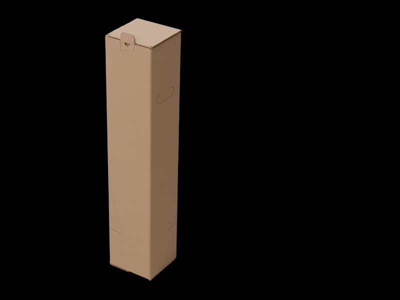 Kokerdoos met autolock-bodem 140 × 140 × 750 mm